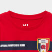 Ensemble pyjama pantalon t-shirt pompier rouge gar&ccedil;on