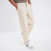 Pantalon chino relax coton beige homme