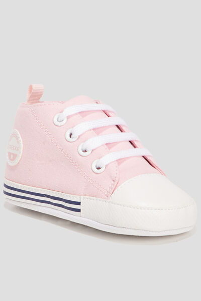 Tennis à lacets Creeks rose bébé fille