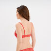 Soutien-gorge embo&icirc;tant padd&eacute; dentelle rouge femme