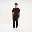 T-shirt slim stretch manches courtes noir homme