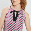 Blouse sans manches rose fushia femme