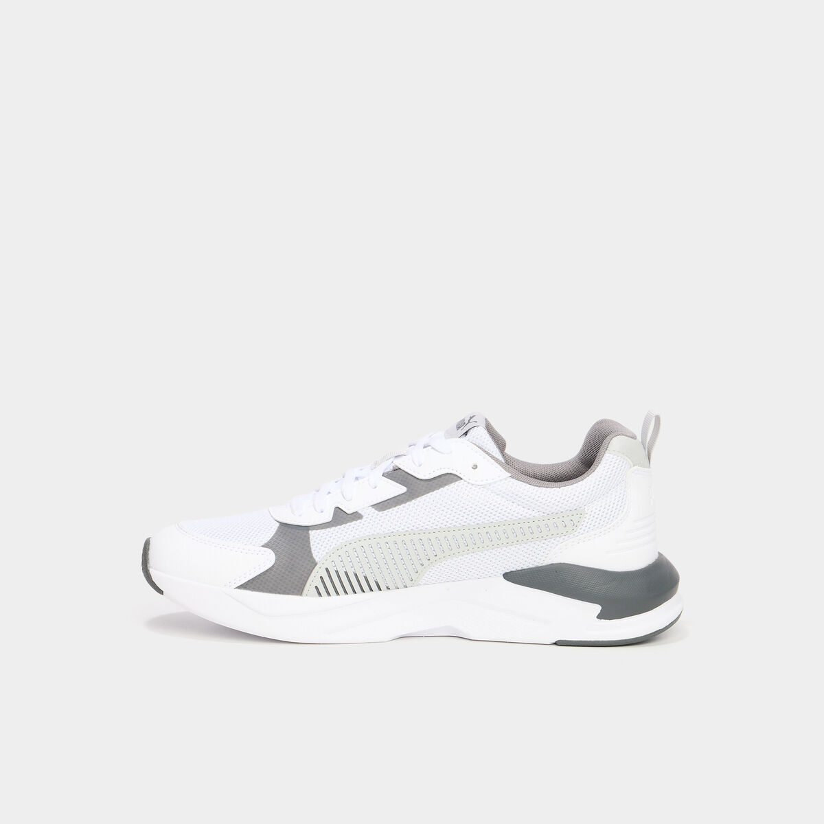 Baskets running &agrave; lacets Puma gris homme