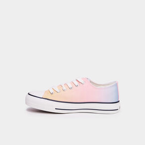 Tennis en toile à lacets Creeks multicolore fille
