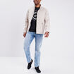 Veste droite zippée Creeks sable homme
