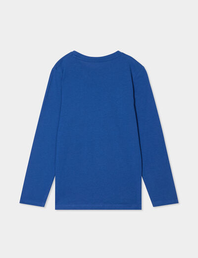 T-shirt manches longues bleu garçon
