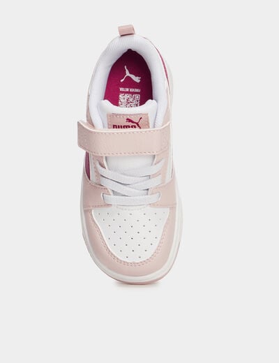 Tennis à lacets Puma V6 rose fushia fille