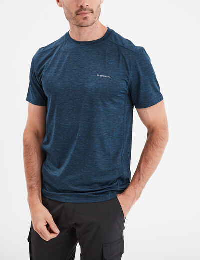 T-shirt technique outdoor léger Trappeur bleu pétrole homme