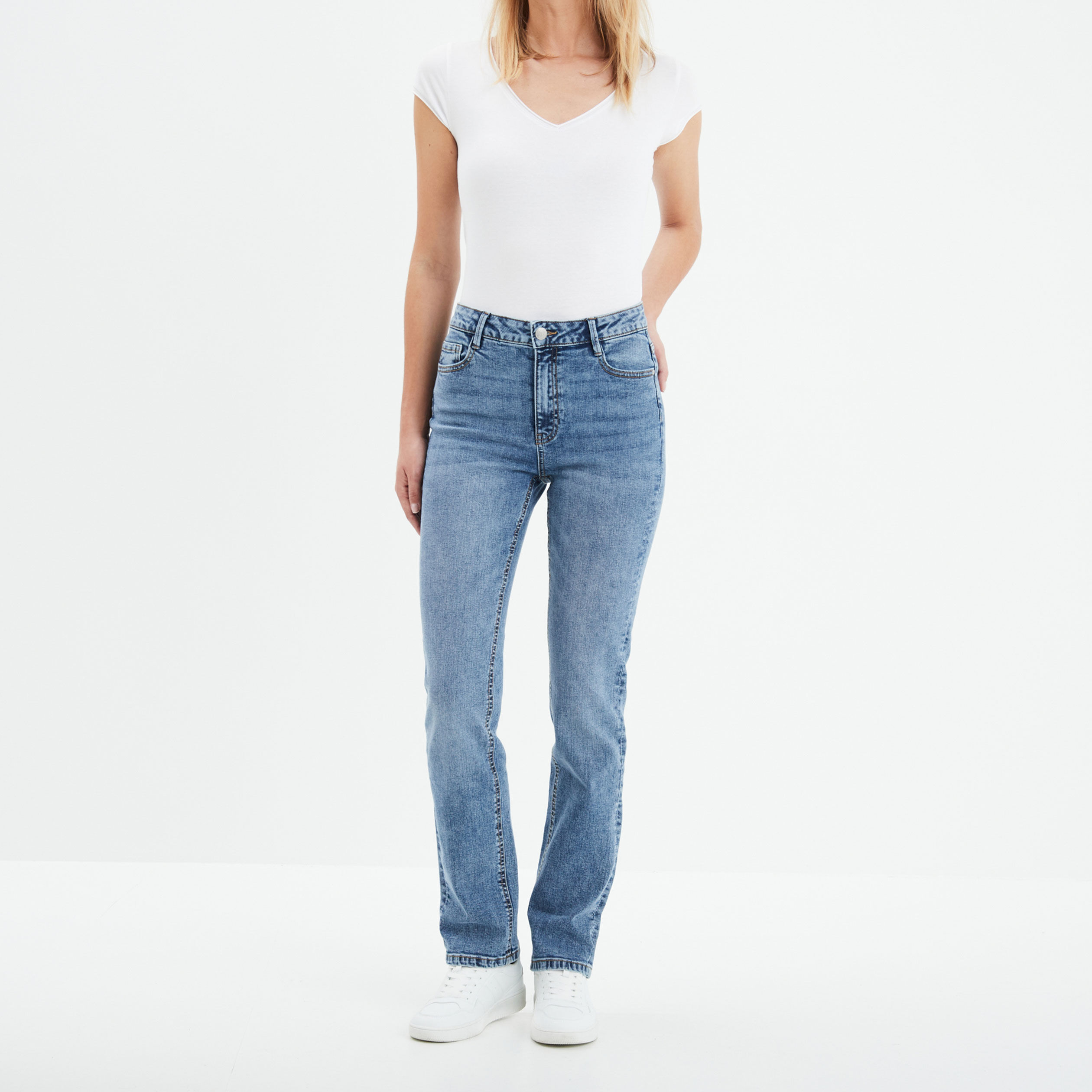 Jean femme pas cher jeans skinny slim taille haute
