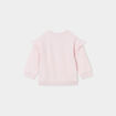 Sweat volants et détails brodés Creeks rose clair bébé fille