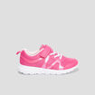 Baskets running à scratchs rose fille