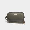 Sac bandouli&egrave;re 2 compartiments vert kaki femme