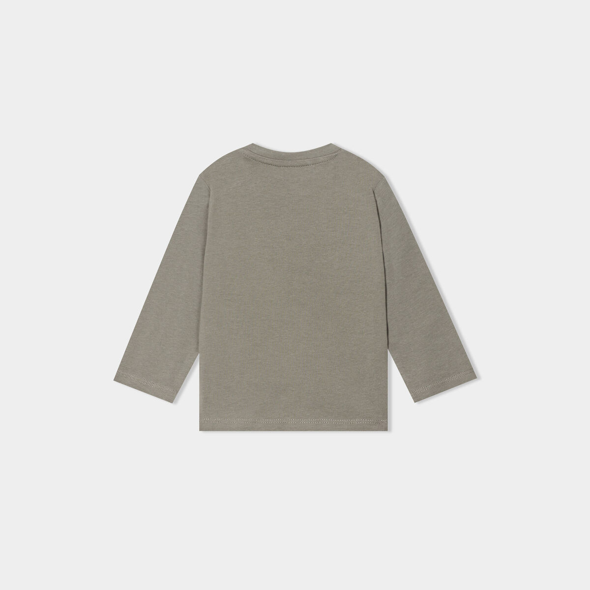 T-shirt manches longues coton vert kaki bébé garçon