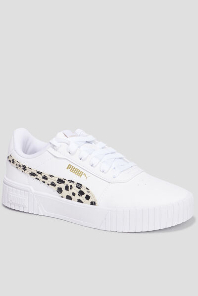 Tennis basses à lacets Puma Carina 2.0 blanc fille