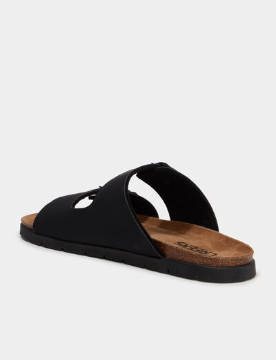 Sandales avec boucles noir gar&ccedil;on