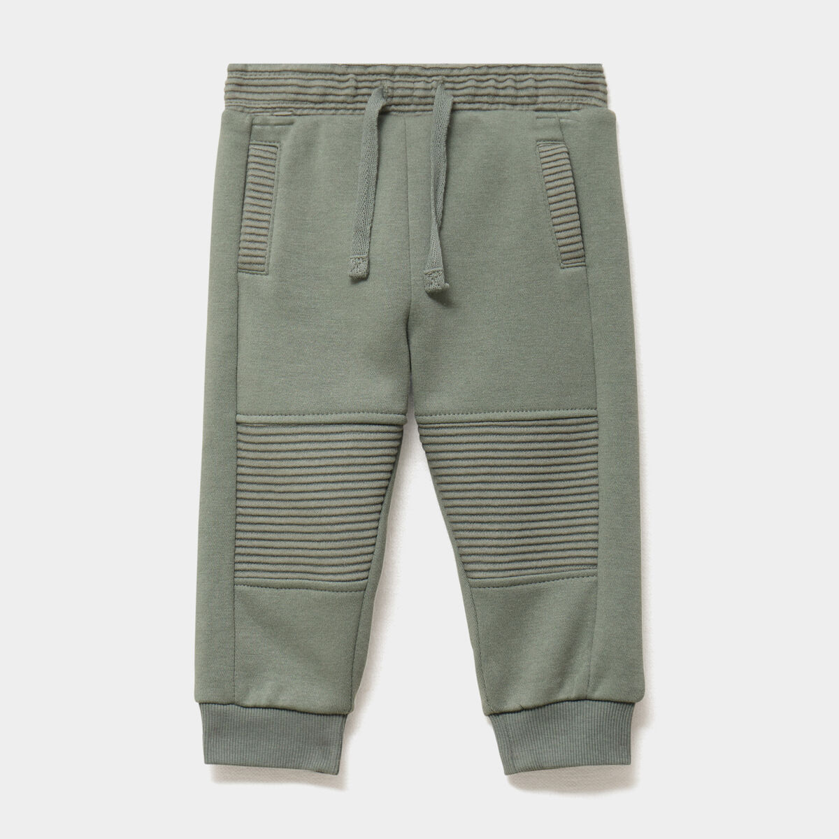 Pantalon de jogging molletonn&eacute; vert kaki b&eacute;b&eacute; gar&ccedil;on