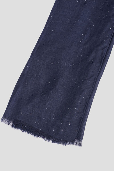 Foulard bleu marine femme
