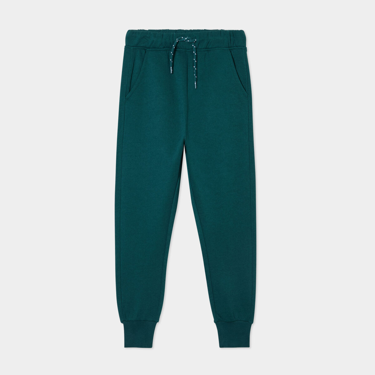 Pantalon de jogging taille élastiquée vert foncé garçon