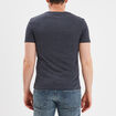 T-shirt droit col V bleu homme