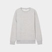 Sweat col rond manches longues gris clair femme