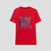 T-shirt manches courtes coton Liberto rouge foncé homme