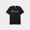 T-shirt manches courtes coton Champion noir homme
