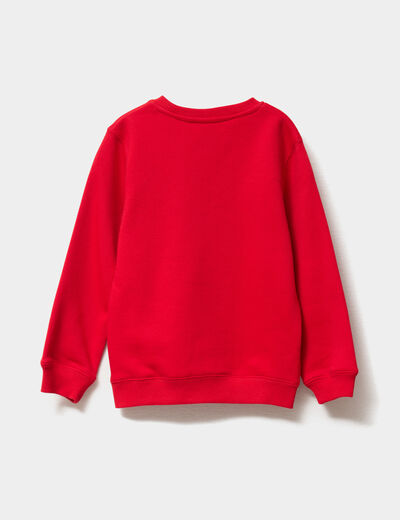 Sweat de No&euml;l Pat Patrouille rouge gar&ccedil;on