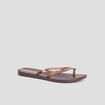Tongs double bride Ipanema marron femme