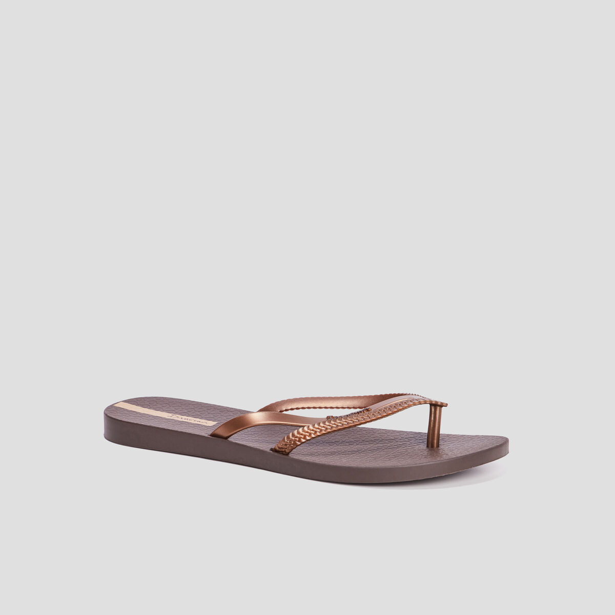 Tongs double bride Ipanema marron femme