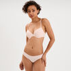 Soutien-gorge corbeille padd&eacute; microfibre rose clair femme