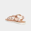 Sandales en cuir Kickers Brahmia rose fille