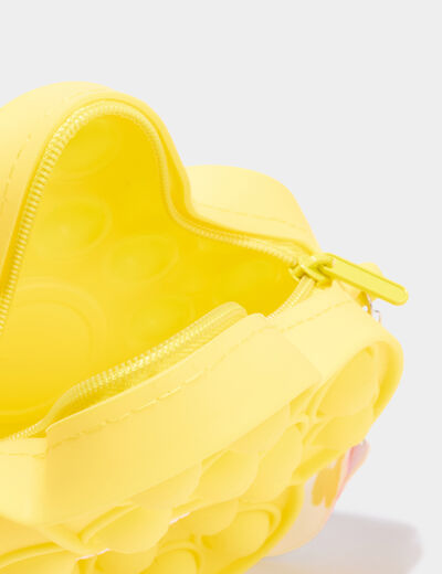 Sac bandouli&egrave;re jaune fille