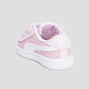 tennis basses pailletees puma smash rose bebef Tennis basses pailletées Puma Smash rose bébé fille