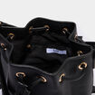 Sac seau avec bandouli&egrave;re amovible noir femme