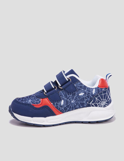 Baskets running lumineuses Spider-Man bleu marine garçon