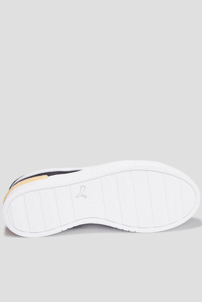 Tennis basses à lacets en cuir Puma Jada noir fille