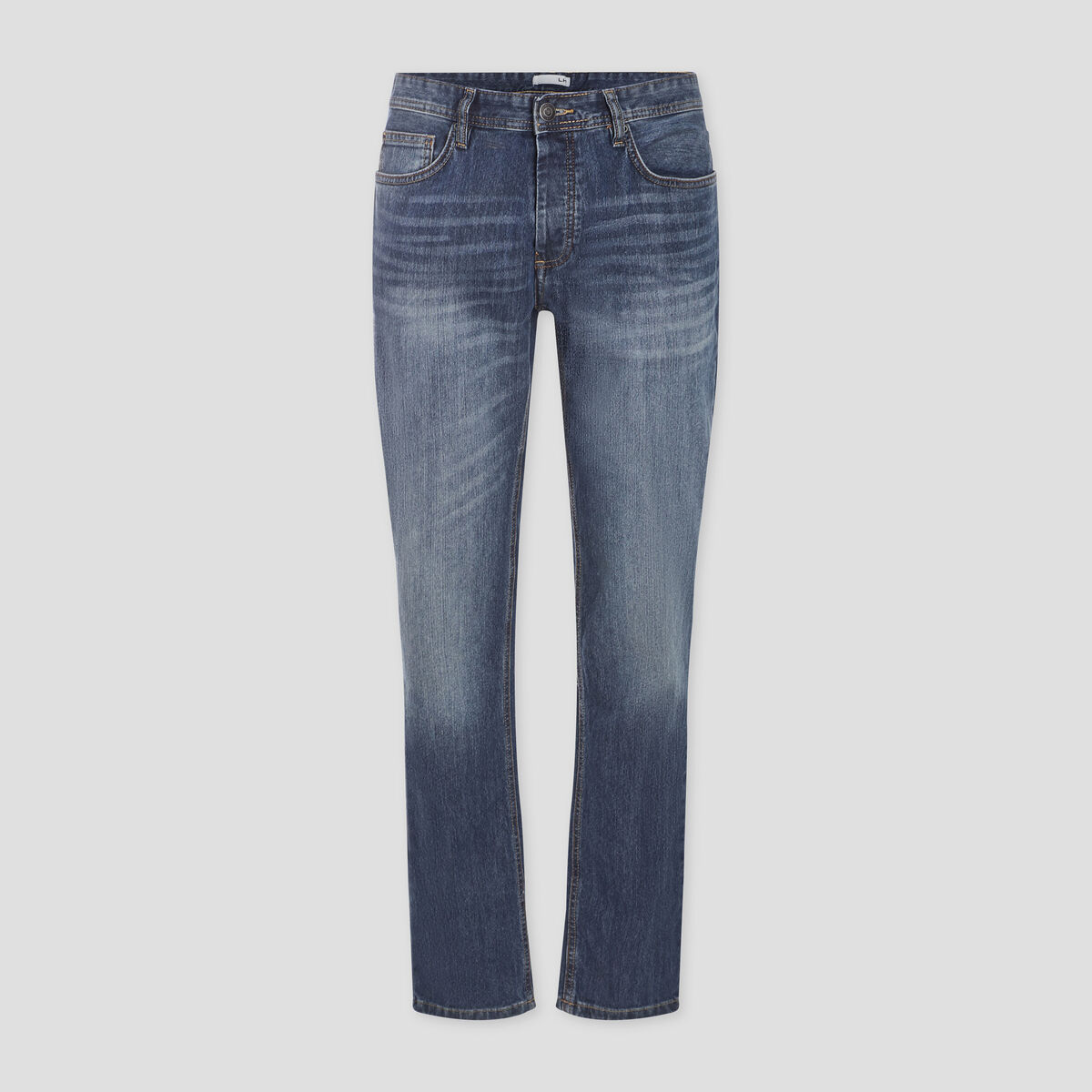 Jeans straight taille standard denim double stone homme