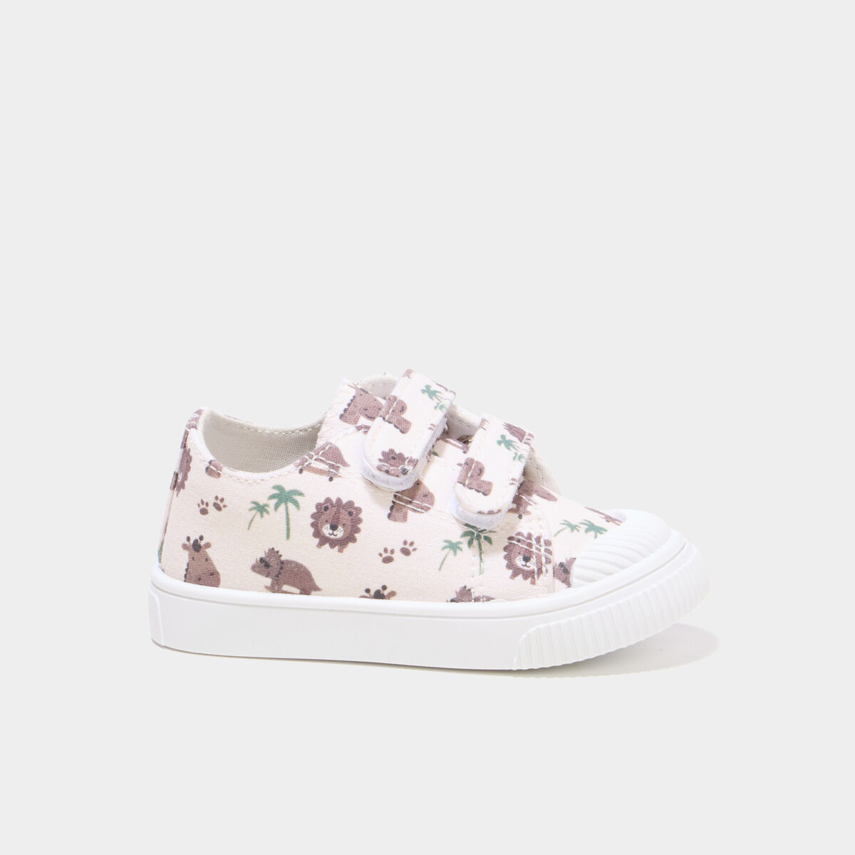 Tennis basses en toile semelle souple sable b&eacute;b&eacute; fille