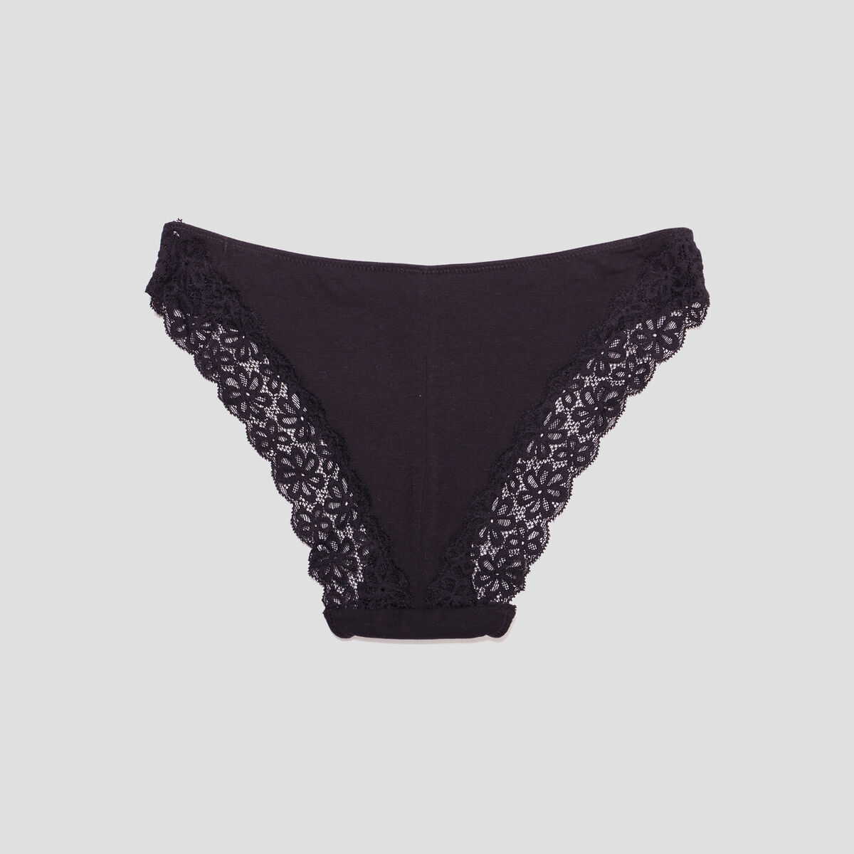 Lot 2 culottes avec dentelle noir femme