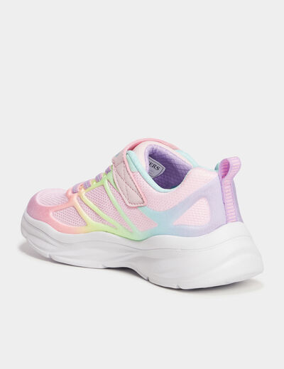 Baskets running lavables Skechers rose clair fille