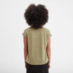 T-shirt col rond manches courtes Liberto vert kaki femme