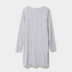 Chemise de nuit manches longues gris clair femme