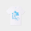 T-shirt à col rond manches courtes blanc garçon