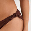 Bas de maillot de bain m&eacute;tallis&eacute; marron femme