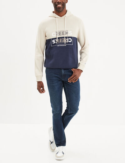 Sweat à capuche hoodie Creeks bleu marine homme