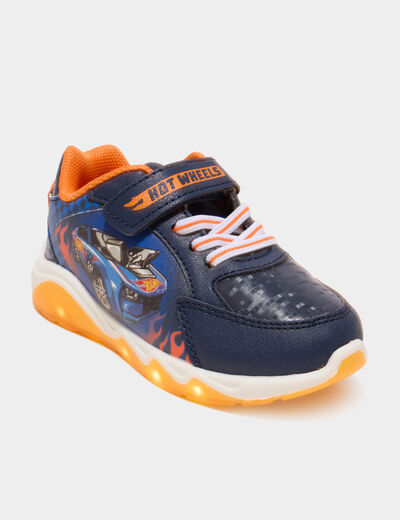 Baskets running lumineuses Hot Wheels bleu gar&ccedil;on