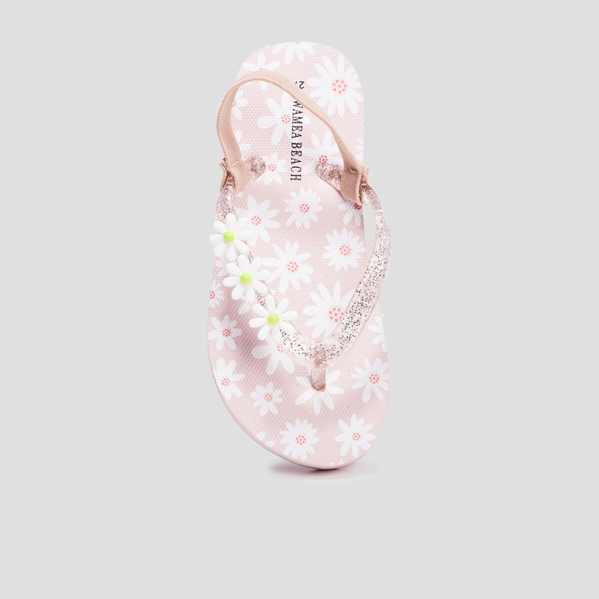Tongs détails pailletés Wamea Beach rose fille