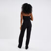 Combinaison pantalon bustier noir femme