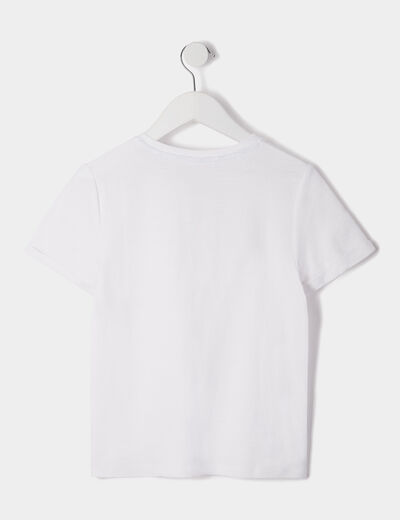 T-shirt manches courtes blanc garçon