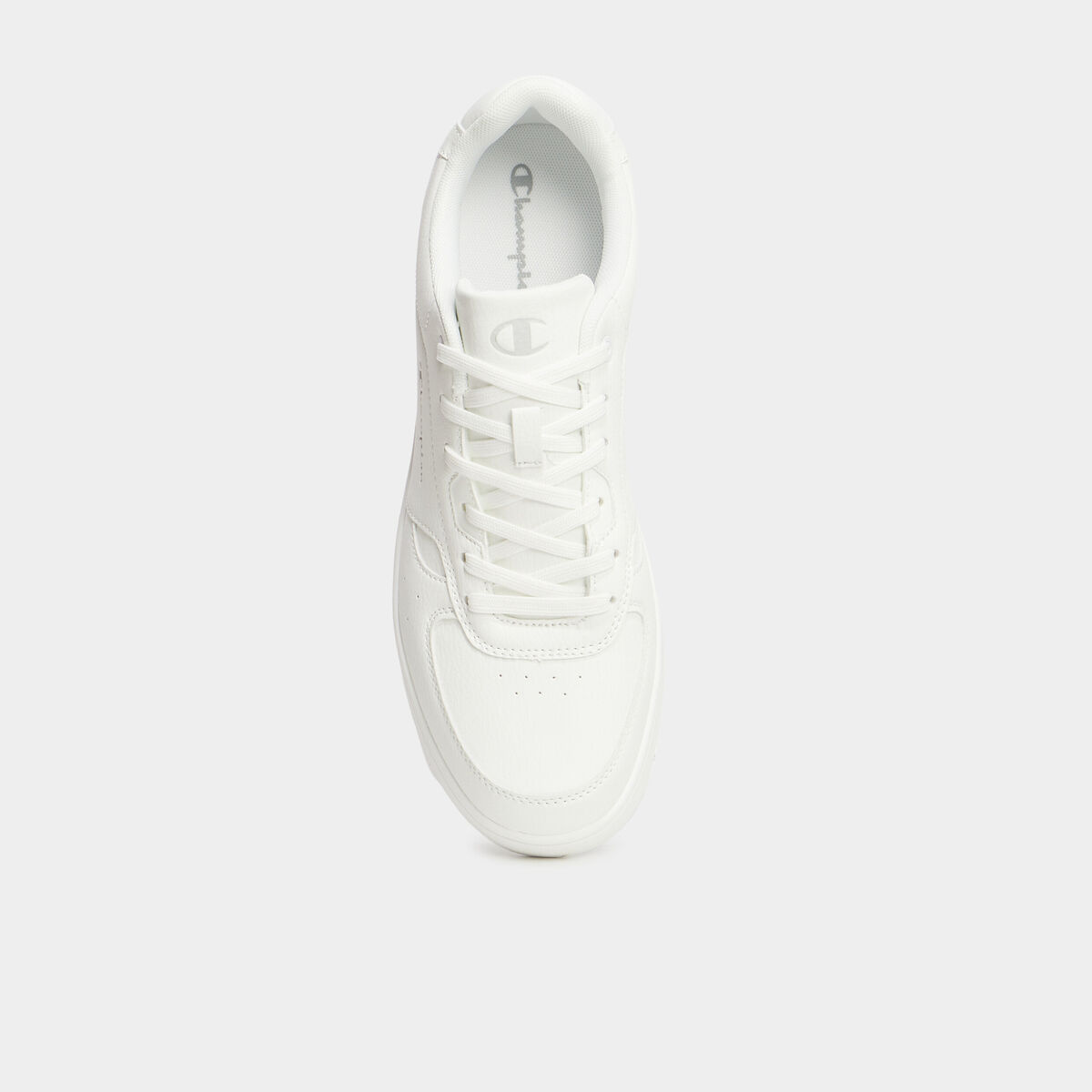 Tennis basses &agrave; lacets Champion Newman blanc homme